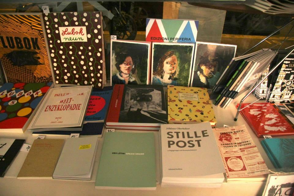 Exhibited books on a table