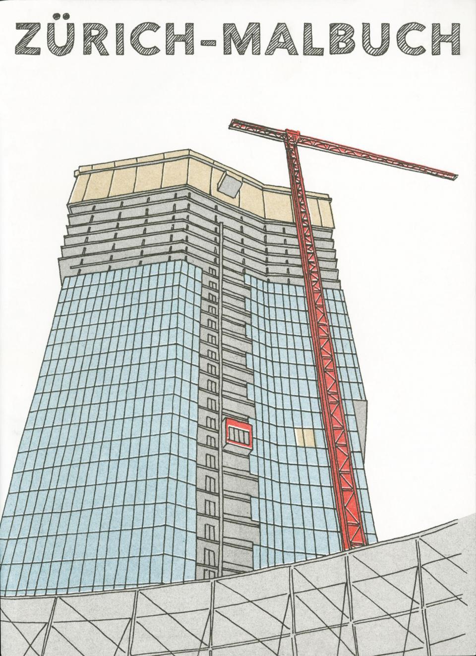 Colored illustration of building